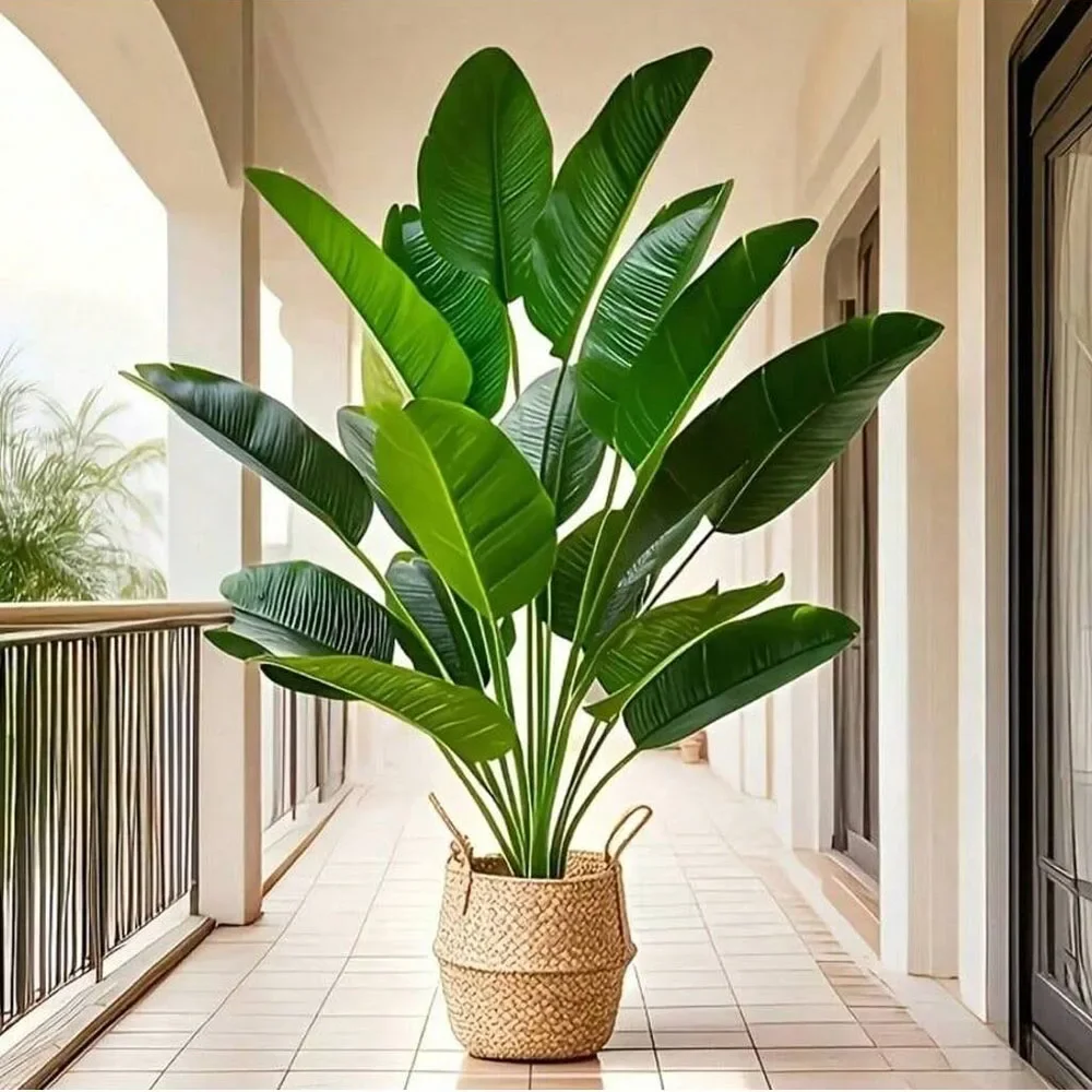 Ficus Lyrata Tree - 1pc 18 Leaves Artificial Plants Large