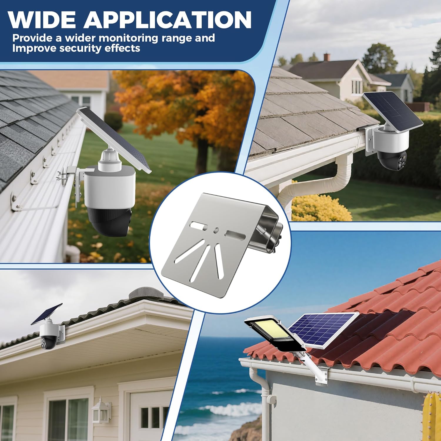 Eufy Camera S340 - 1pc No Drill Rustproof Stainless Gutter