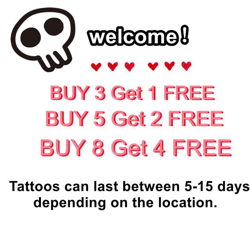 Anime BLEACH Temporary Tattoos - Aglaonema Red recension och pris