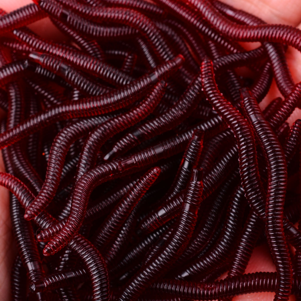 50pcs Lifelike Red Worm Soft L - Aglaonema Red recension och pris