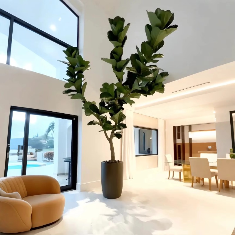 Artificial Plants Indoor Potte - Ficus Lyrata Tree recension och pris