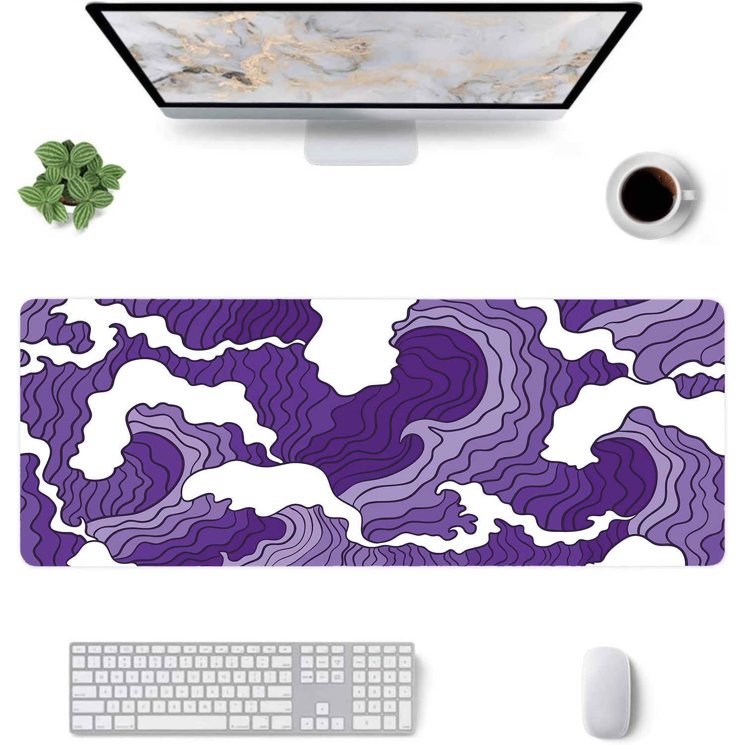 Purple and White Waves Art Des - Tradescantia Purple recension och pris