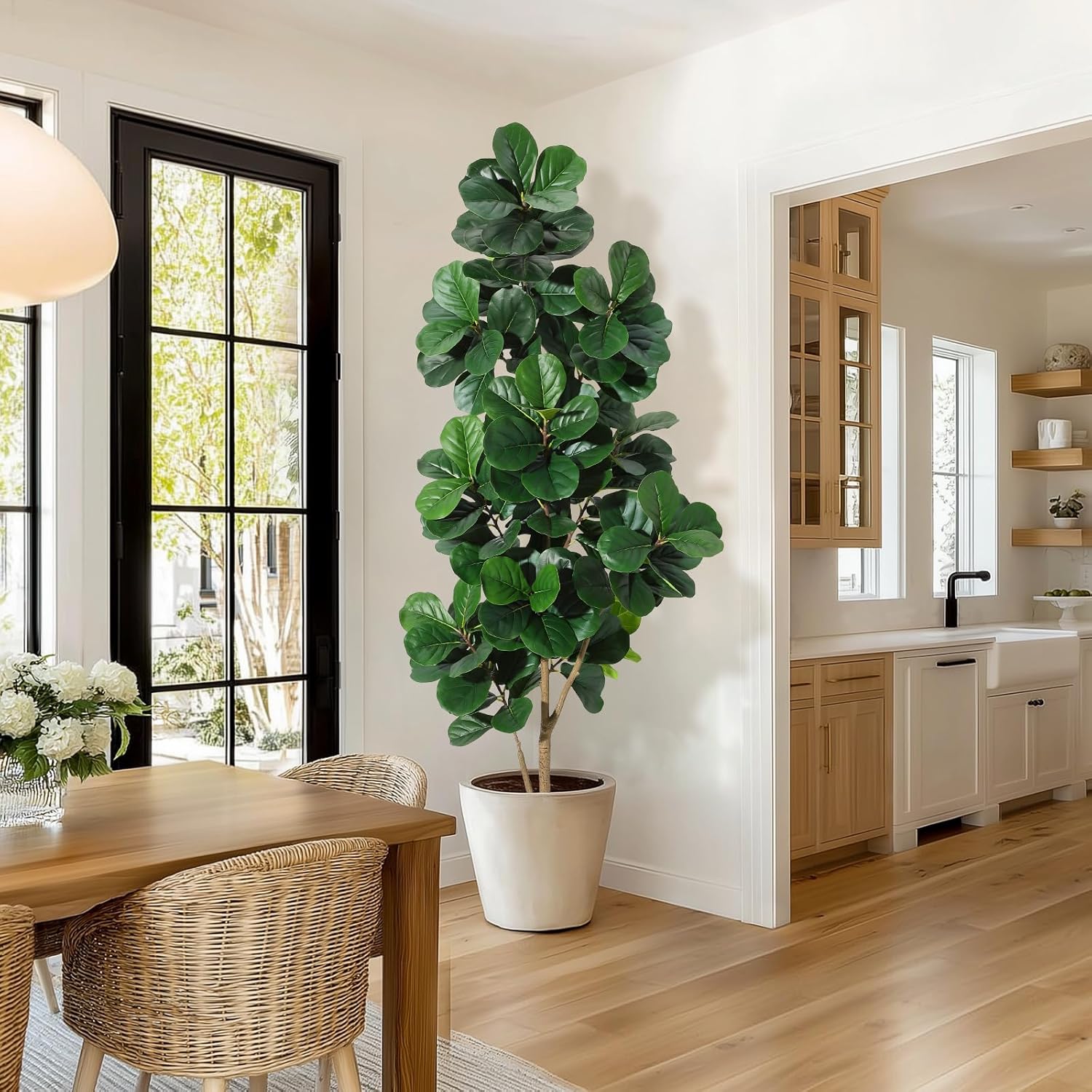 4FT/5FT/6FT/7FT Fiddle Leaf Fi - Ficus Lyrata Tree recension och pris