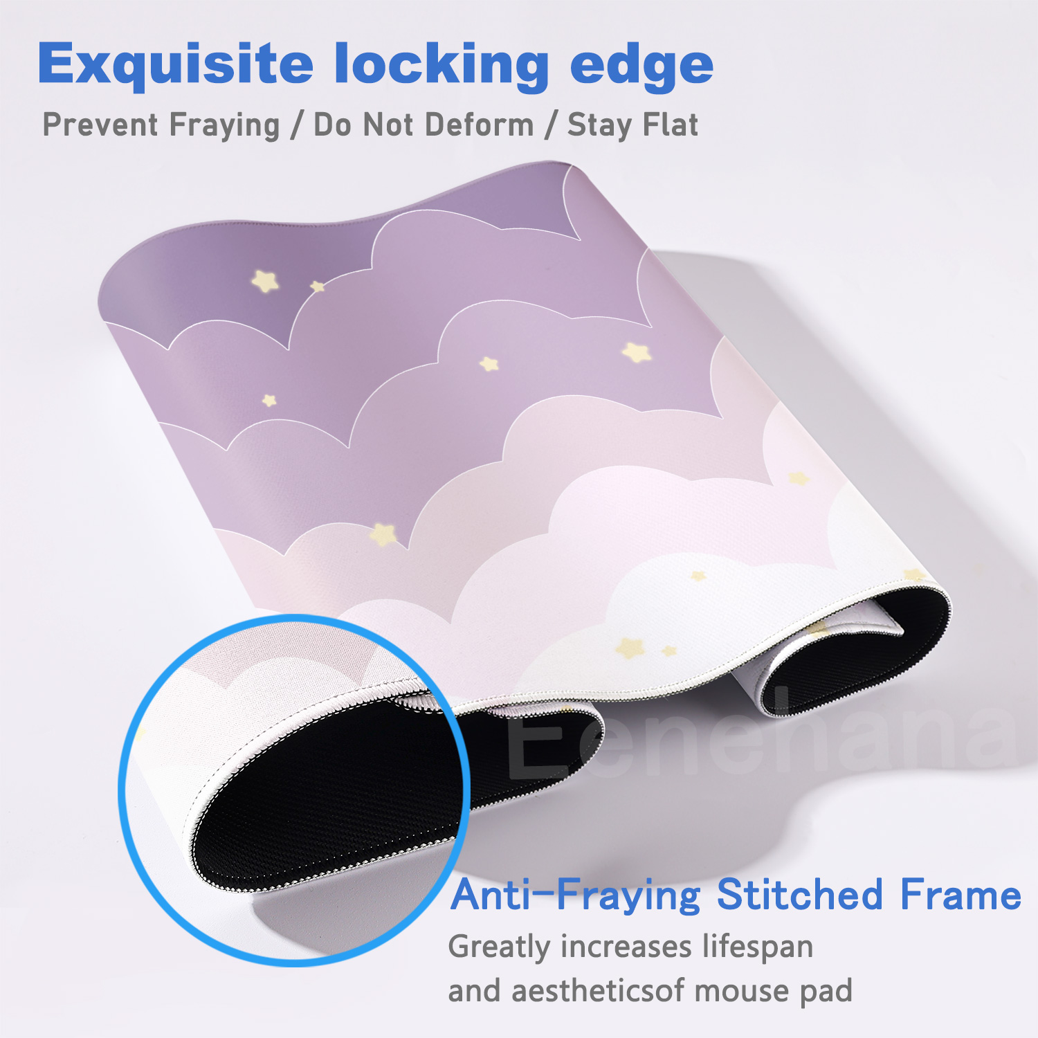 Light Blue Pink Clouds Desk Ma - Tradescantia Purple recension och pris